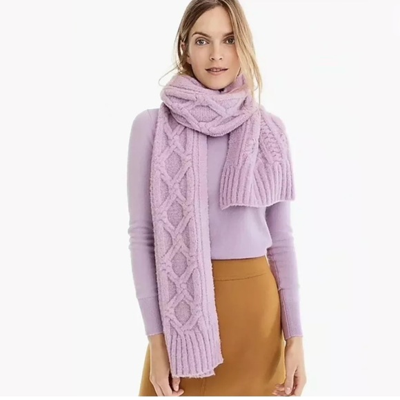 J Crew Loopy Stitch Oversized Cable Knit Scarf - Picture 3 of 4